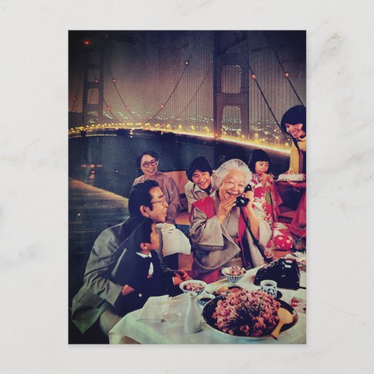 Carte Postale Family Dining at the Bridge (Devant)