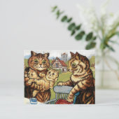 Carte Postale Family Matters par Louis Wain (Debout devant)