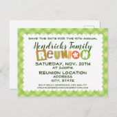Carte Postale Family Reunion design (Devant / Derrière)