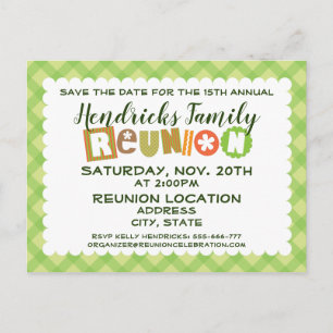 Carte Postale Family Reunion design