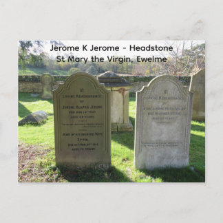 Carte Postale Famous Authors Jerome K Jerome Headstone, 