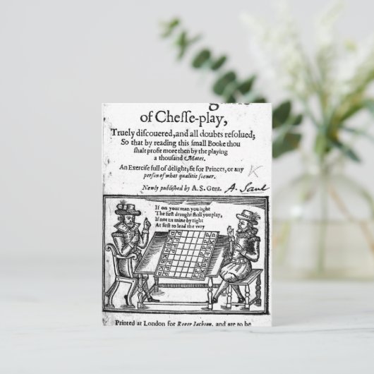 Carte Postale Famous Game of Chess, 1614 (Debout devant)