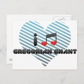 Carte Postale fan de Gregorian Chant (Devant / Derrière)