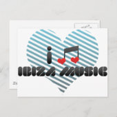 Carte Postale fan de musique Ibiza (Devant / Derrière)