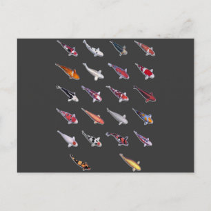 Carte Postale Fanatical à propos de Koi