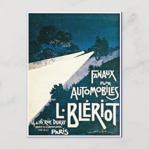 Carte Postale Fanaux Pour Automobiles L Bleriot - Paris, France