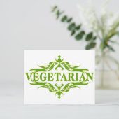 Carte Postale Fancy In Green - Végétarien (Debout devant)