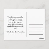 Carte Postale Fancy, Personnalisable "Thanks So Mu (Dos)