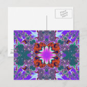 Carte postale Fancy Purple Fractale (Devant / Derrière)