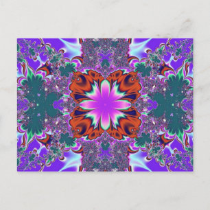 Carte postale Fancy Purple Fractale