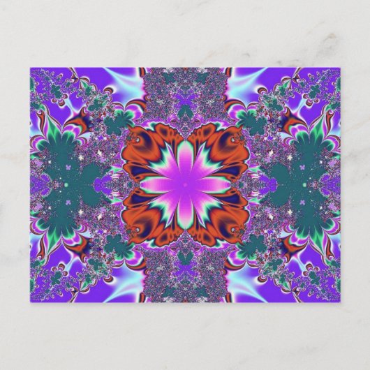Carte postale Fancy Purple Fractale (Devant)