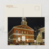 Carte postale Faneuil Hall Boston Massachusetts (Devant / Derrière)