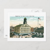 Carte Postale Faneuil Hall, Boston, messe (Devant / Derrière)