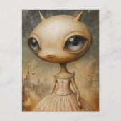 Carte Postale Fantaisie d'alien adorable (Devant)