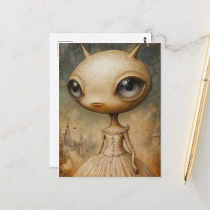 Carte Postale Fantaisie d'alien adorable
