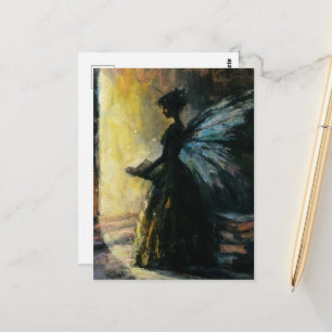 Carte Postale Fantaisie de fée à la porte