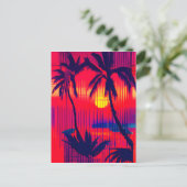 Carte Postale Fantaisie d'évasion tropicale (Debout devant)