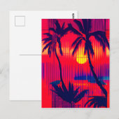 Carte Postale Fantaisie d'évasion tropicale (Devant / Derrière)