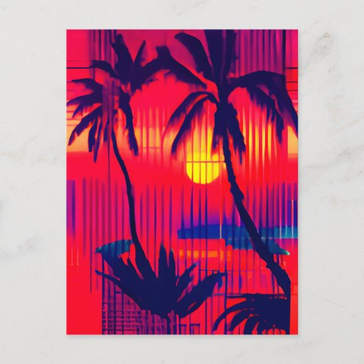 Carte Postale Fantaisie d'évasion tropicale (Devant)