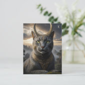 Carte Postale Fantaisie du dieu chat (Debout devant)