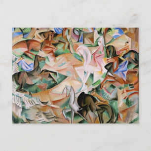 Carte Postale Fantaisie équestre avec Pink Lady par Alice Bailly