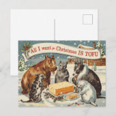 Carte Postale Fantaisie Vegetarian Christmas (Devant / Derrière)