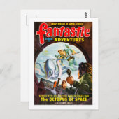 Carte Postale Fantastic Adventures (Oct, 1949) (Devant / Derrière)
