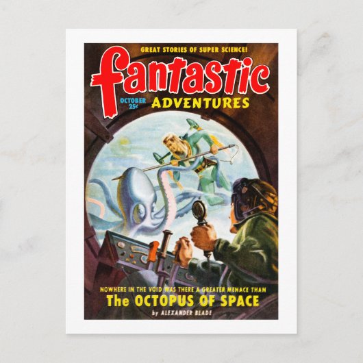 Carte Postale Fantastic Adventures (Oct, 1949) (Devant)