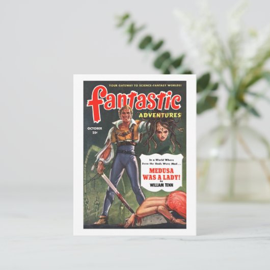 Carte Postale Fantastic Adventures (Oct, 1951) (Debout devant)