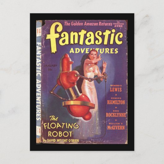 Carte Postale Fantastic Adventures v03 n01 (1941-01.Ziff-Davis)_ (Devant)