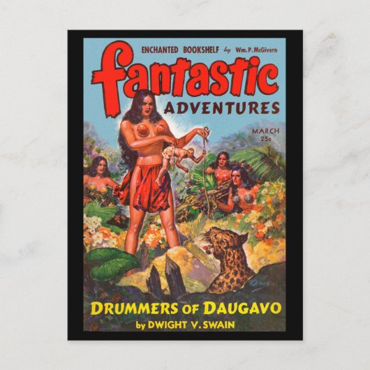 Carte Postale Fantastic Adventures v05 n03 (mars 1943)_Pulp Art (Devant)