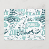 Fantastic Beasts Motif bleu