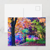 Carte Postale Fantastique Couleurs Automne Feuilles Arbres P Pit (Devant / Derrière)