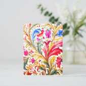 Carte Postale Fantastique design florentin Feuilles (Debout devant)