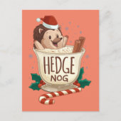 Carte Postale Fantastique Noël de Hérisson de couverture de Noël (Devant)