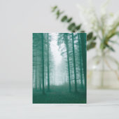 Carte Postale Fantasy forest with fog in Green (Debout devant)