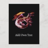Carte Postale Fantasy Ruby Reds Dragon (Devant)