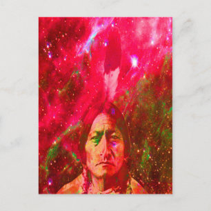 Carte Postale Fantôme amérindien de Sitting Bull