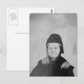 Carte Postale Fantôme d'Abraham Lincoln avec Mary Lincoln 1869 (Devant / Derrière)