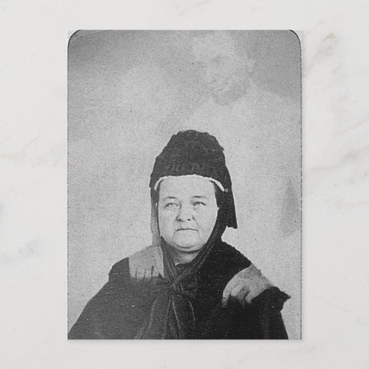 Carte Postale Fantôme d'Abraham Lincoln avec Mary Lincoln 1869 (Devant)