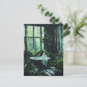 Carte Postale Fantôme dans la baignoire de la maison abandonnée (Debout devant)