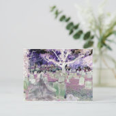 Carte Postale Fantôme dans le cimetière (Debout devant)