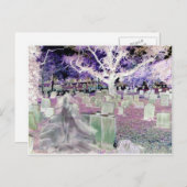 Carte Postale Fantôme dans le cimetière (Devant / Derrière)