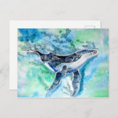 Carte Postale Fantôme de baleine à bosse (Devant / Derrière)