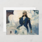 Carte Postale Fantôme de l'amiral Nelson, 1940 par N. C. Wyeth (Devant / Derrière)