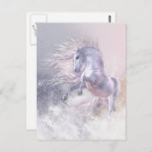 Carte postale Fantôme de neige (Devant / Derrière)