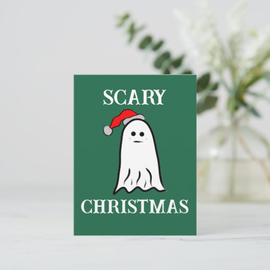 Carte Postale Fantôme de Noël effrayant (Debout devant)