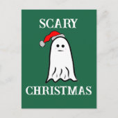Carte Postale Fantôme de Noël effrayant (Devant)