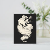 Carte Postale Fantôme de squelette vintage (Debout devant)