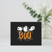 Carte Postale Fantôme d'Halloween Chou Mignon (Debout devant)